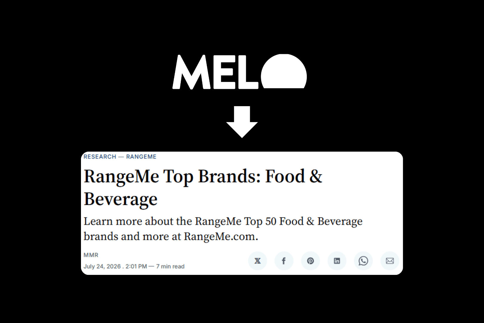 Melo Named a RangeMe Top 50 Food & Beverage Brand for July 2026 - Melo