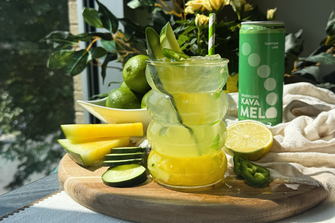 Yellow Watermelon Kava-Rita - A Summer Mocktail Worth Making - Melo