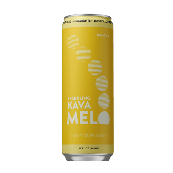 Melo Sparkling Kava – Banana (12oz Cans) - Melo