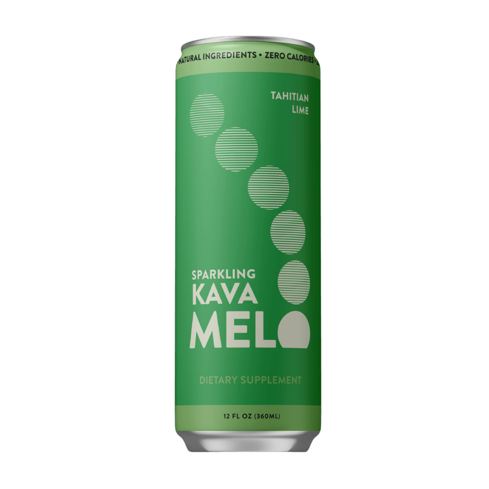 Melo Sparkling Kava – Tahitian Lime (12oz Cans) - Melo
